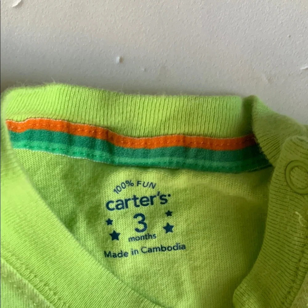 Set of 4 Carters 3M Dinosaur, Alligator, & Shark Bodysuit